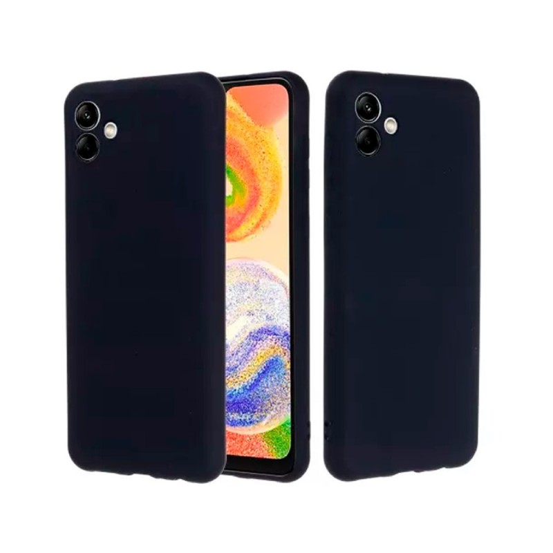 Helmet Case Liquid Silicone Samsung A04E, Black