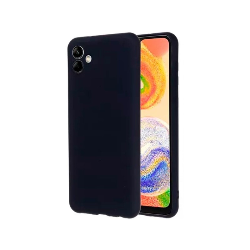 Helmet Case Liquid Silicone Samsung A04E, Black