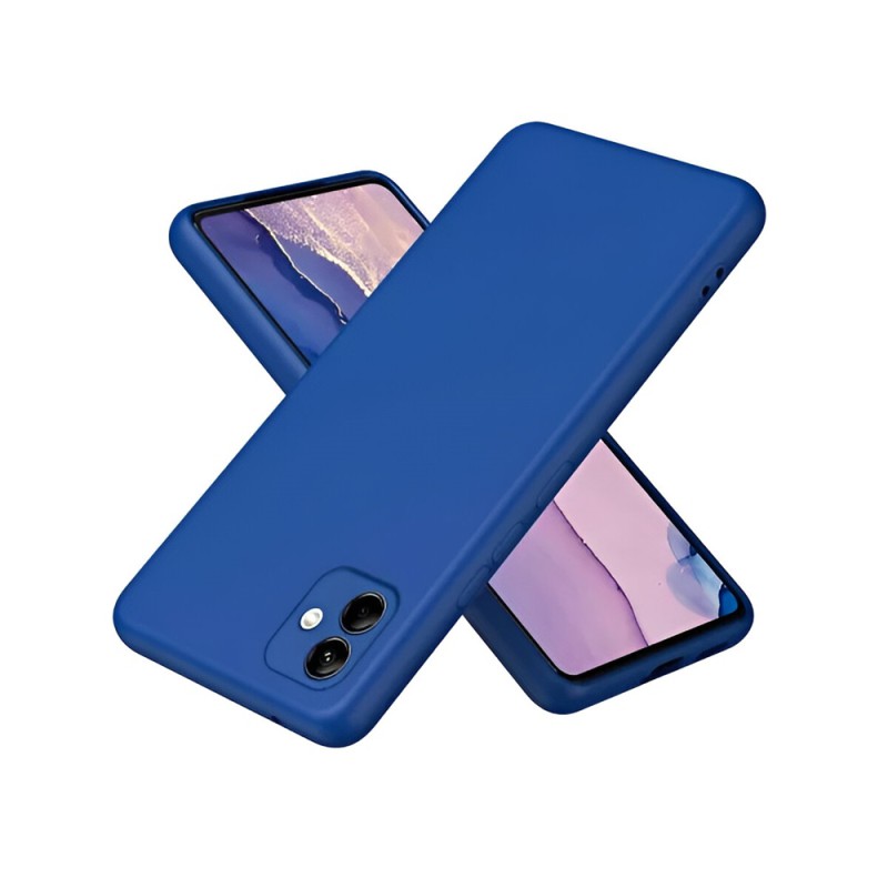 Helmet Case Liquid Silicone Samsung A04E, Blue