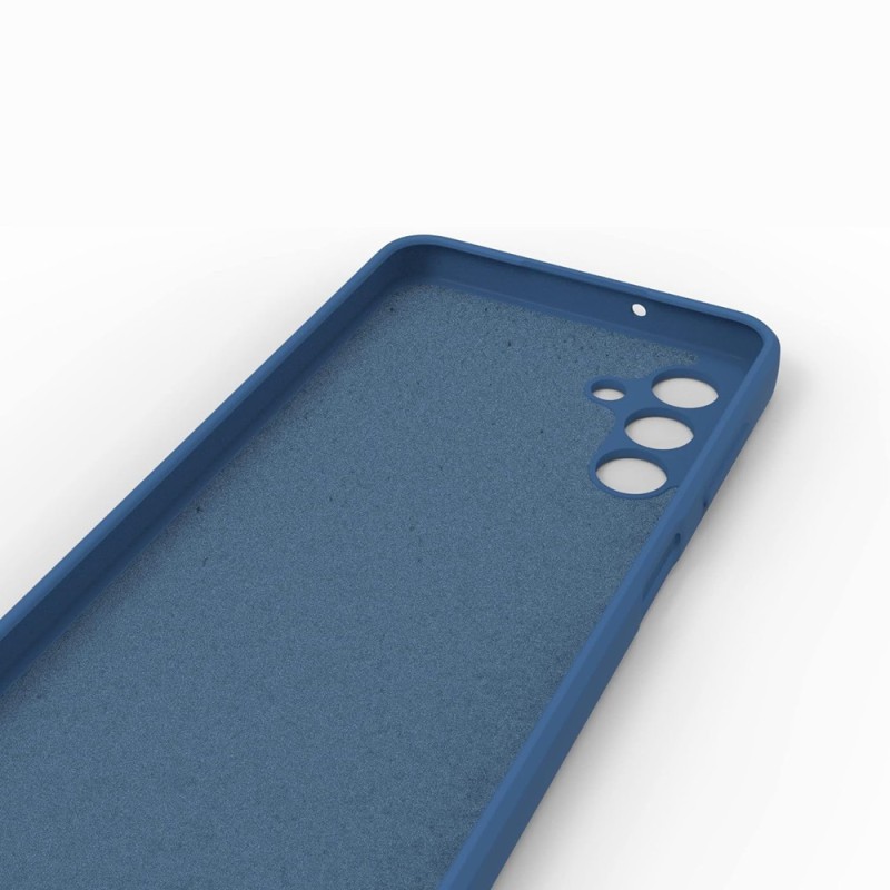 Helmet Case Liquid Silicone Samsung A04S, Blue