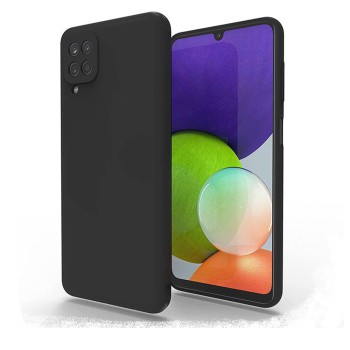 Helmet Case Liquid Silicone Samsung M22 4G, Black