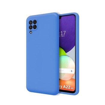 Helmet Case Liquid Silicone Samsung M22 4G, Blue