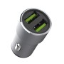 Helmet Car Charger XL 2USB 2.4A, Grey