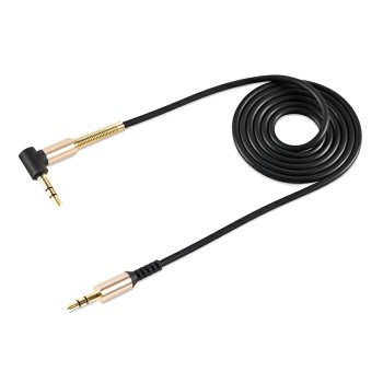 Helmet Audio Cable 3.5 to 3.5 Nylone, Black