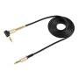 Helmet Audio Cable 3.5 to 3.5 Nylone, Black