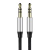Helmet Audio Cable 3.5 to 3.5 Nylone, Black