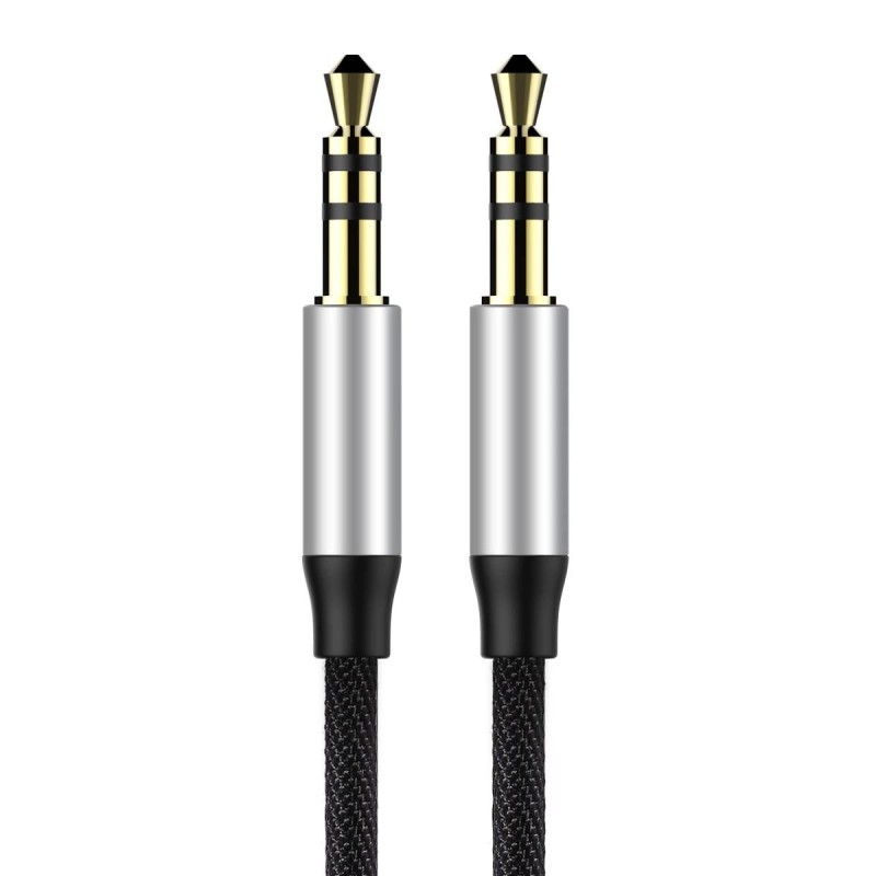 Helmet Audio Cable 3.5 to 3.5 Nylone, Black