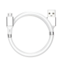 Helmet Cable USB to Micro USB With Magnetic Organizer 1m, White