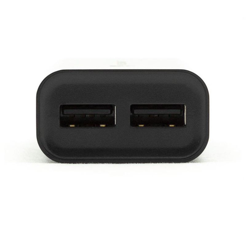 Helmet Wall Charger with Cable USB to Micro-USB 2xUSB 2.4A, Black	