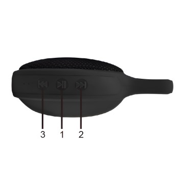 Helmet Bluetooth Speaker (5W) W8025, Black (Damaged Box)