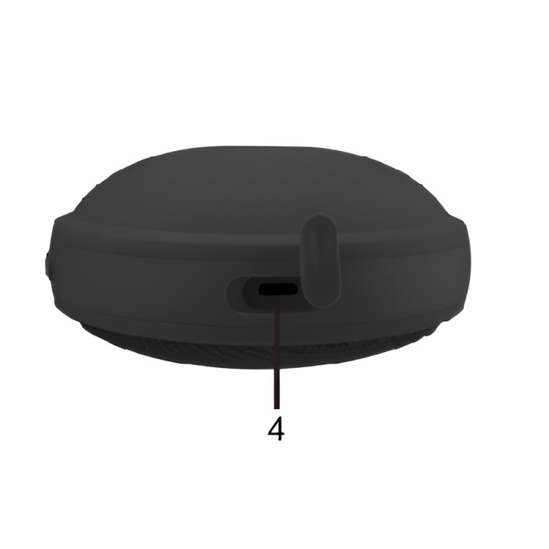 Helmet Bluetooth Speaker (5W) W8025, Black (Damaged Box)