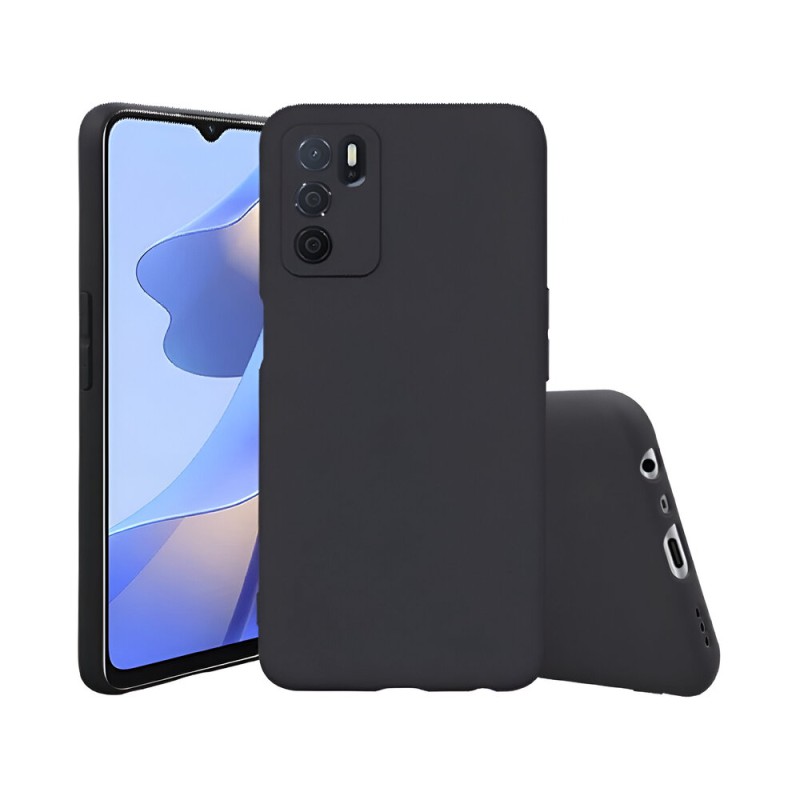 Helmet Case Liquid Silicone Oppo A16/16s, Black