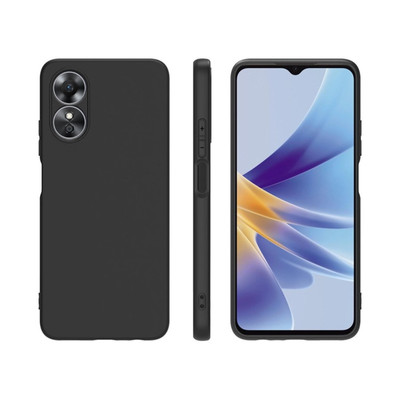 Helmet Case Liquid Silicone Oppo A17, Black