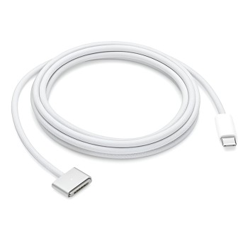 Helmet Cable Nylon Type-C to MagSafe 3, 2m, Silver