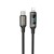 Helmet Cable Type-C to Lightning 30W 1.2m LED Display Series, Black