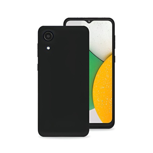 Helmet Case Liquid Silicone Samsung A03 Core, Black