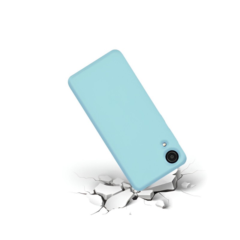 Helmet Case Liquid Silicone Samsung A03 Core, Blue