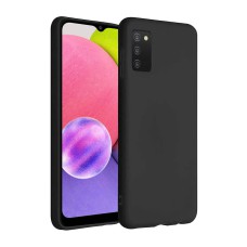 Helmet Case Liquid Silicone Samsung A03s, Black