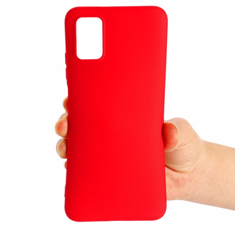 Helmet Case Liquid Silicone Samsung A03s, Red
