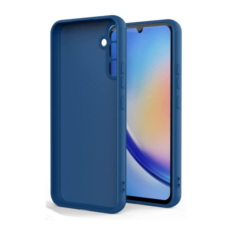 Helmet Case Liquid Silicone Samsung A24, Blue