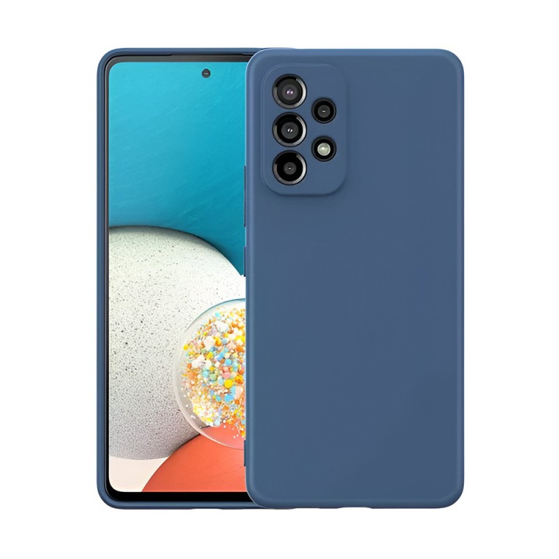 Helmet Case Liquid Silicone Samsung A33, Blue