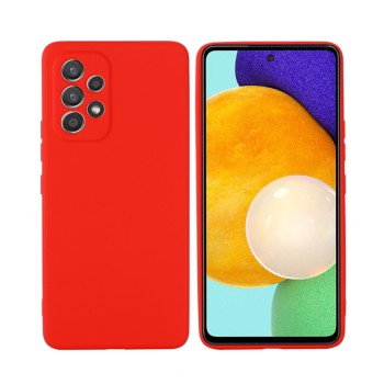 Helmet Case Liquid Silicone Samsung A53, Red