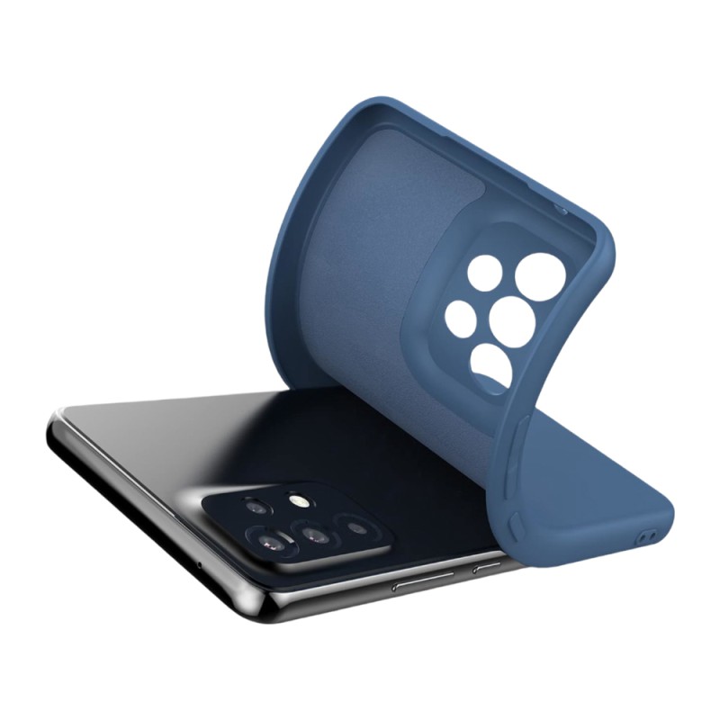 Helmet Case Liquid Silicone Samsung A53, Blue