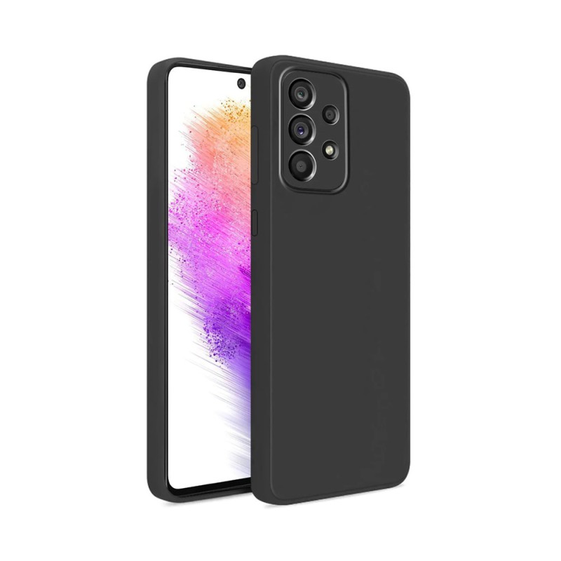 Helmet Case Liquid Silicone Samsung A73, Black