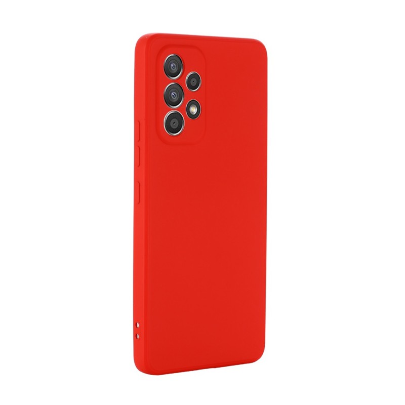 Helmet Case Liquid Silicone Samsung A73, Red