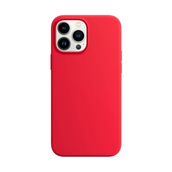 Helmet Case Liquid Silicone iPhone 13 Pro Max, Red