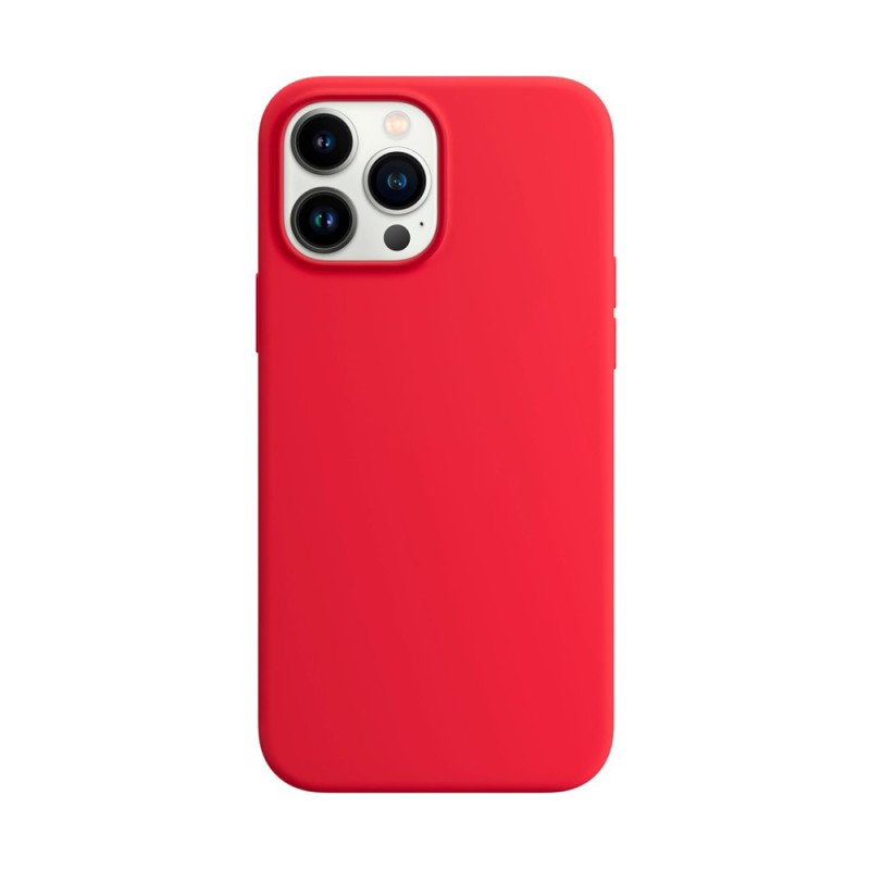 Helmet Case Liquid Silicone iPhone 13 Pro Max, Red