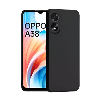Helmet Case Liquid Silicone Oppo A38, Black