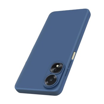 Helmet Case Liquid Silicone Oppo A38, Blue