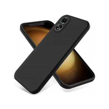 Helmet Case Liquid Silicone Oppo A58, Black