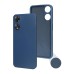 Helmet Case Liquid Silicone Oppo A58, Blue