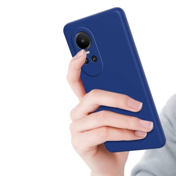Helmet Case Liquid Silicone Oppo Reno 10 5G, Blue