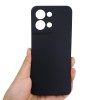 Helmet Case Liquid Silicone Oppo Reno 8, Black