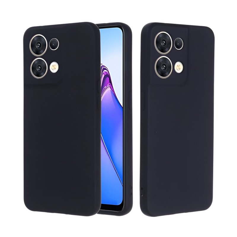 Helmet Case Liquid Silicone Oppo Reno 8, Black