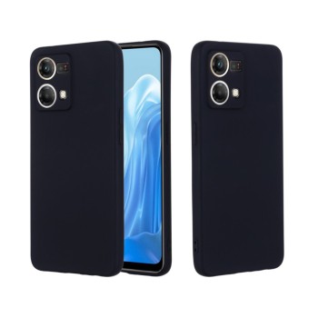 Helmet Case Liquid Silicone Oppo Reno 7 Lite, Black