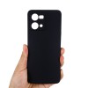 Helmet Case Liquid Silicone Oppo Reno 7 Lite, Black