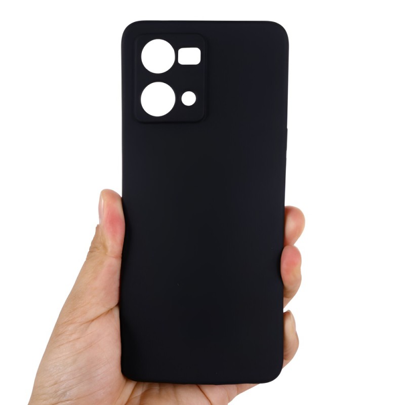 Helmet Case Liquid Silicone Oppo Reno 7, Black