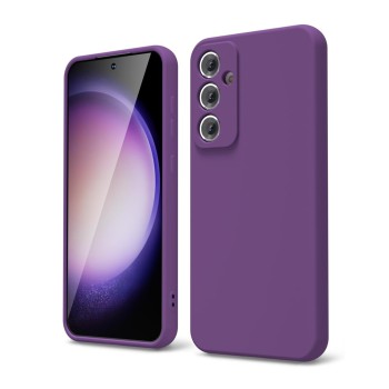 Helmet Case Liquid Silicone Samsung S23FE, Purple Helmet Case Liquid Silicone Samsung S23FE, Purple