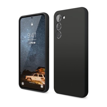 Helmet Case Liquid Silicone Samsung S23 Plus, Black