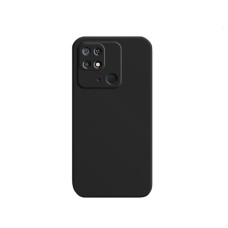 Helmet Case Liquid Silicone Redmi 10C, Black