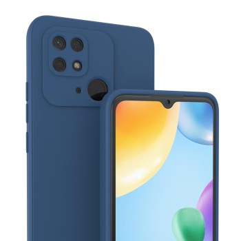 Helmet Case Liquid Silicone Redmi 10C, Blue