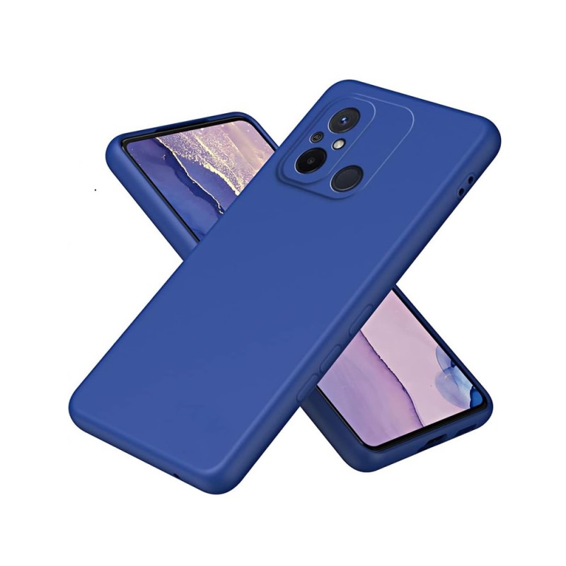 Helmet Case Liquid Silicone Redmi 12C, Blue