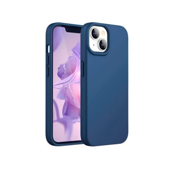 Helmet Case Silicone Soft Touch iPhone 15 Plus/14 Plus, Blue