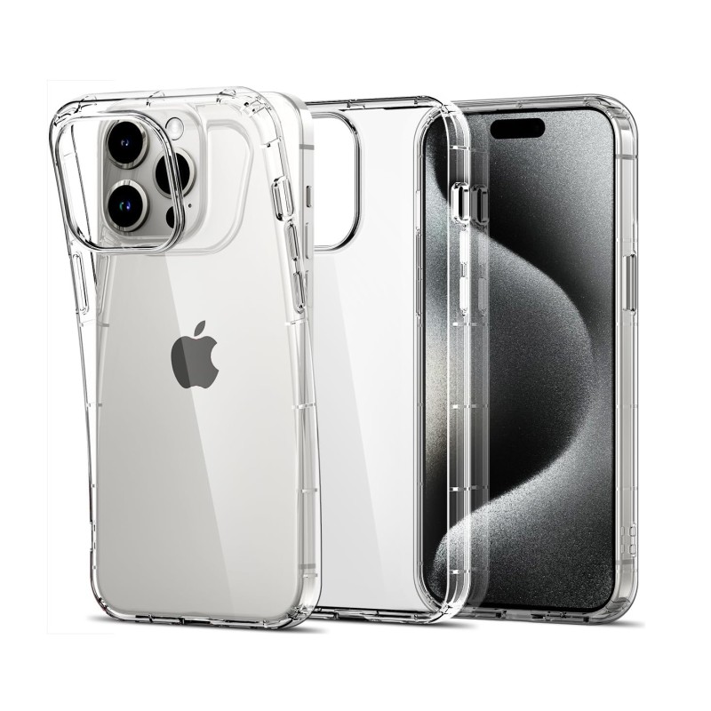 Helmet Case TPU Soft iPhone 15 Pro Max, Clear