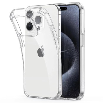 Helmet Case TPU Soft iPhone 15 Pro, Clear