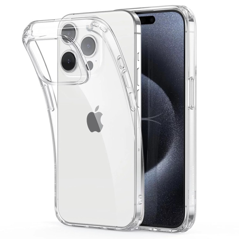 Helmet Case TPU Soft iPhone 15 Pro, Clear
